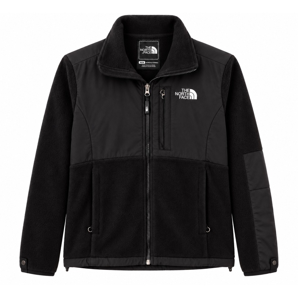 The North Face Denali Jacket Womens Medium Black Polartec Fleece Full Zip Coat M